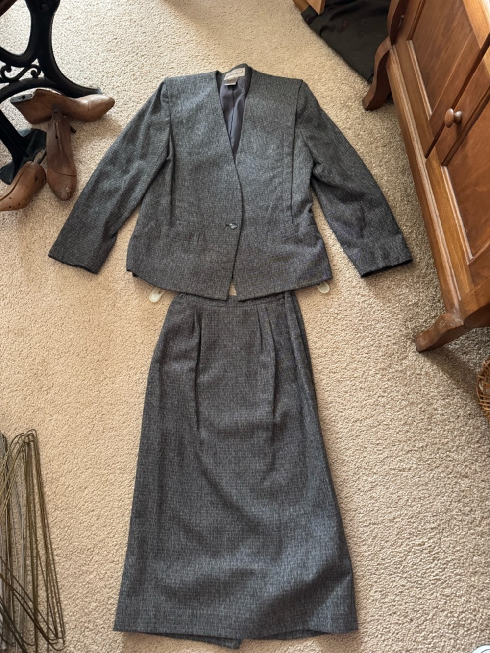 Sheridan Square Gray Textured Two-Piece Suit